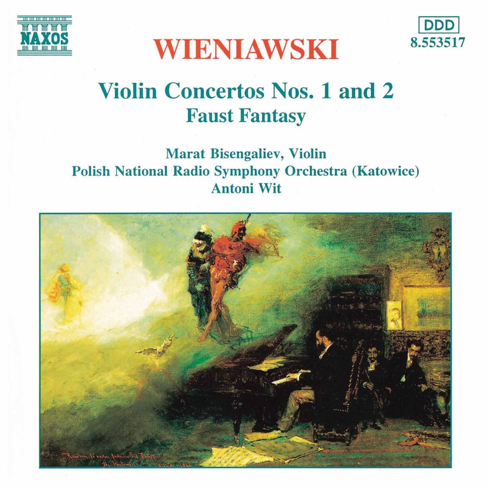Обложка альбома «Wieniawski: Violin Concertos Nos. 1 and 2 - Faust Fantasy» — Marat Bisengaliev