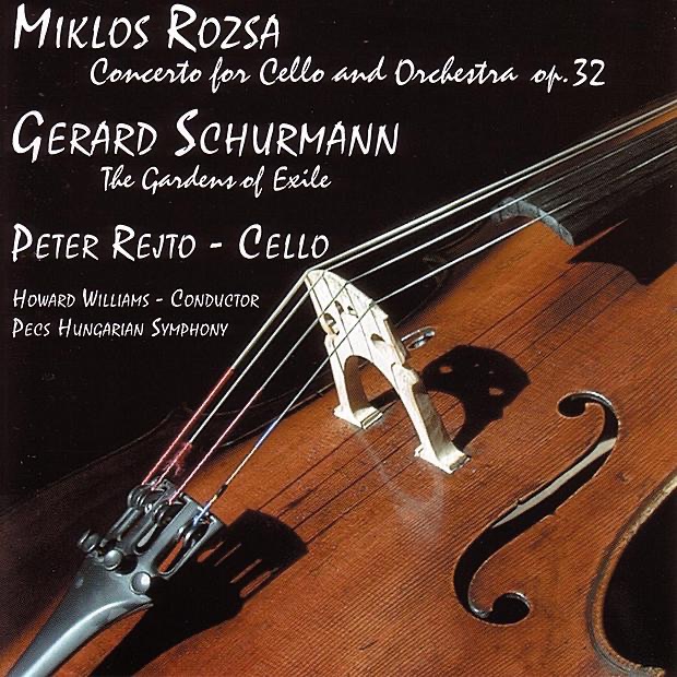 Обложка альбома «Rozsa & Schurmann: Cello Concertos» — Howard Williams, Pecs Hungarian Symphony & Peter Rejto