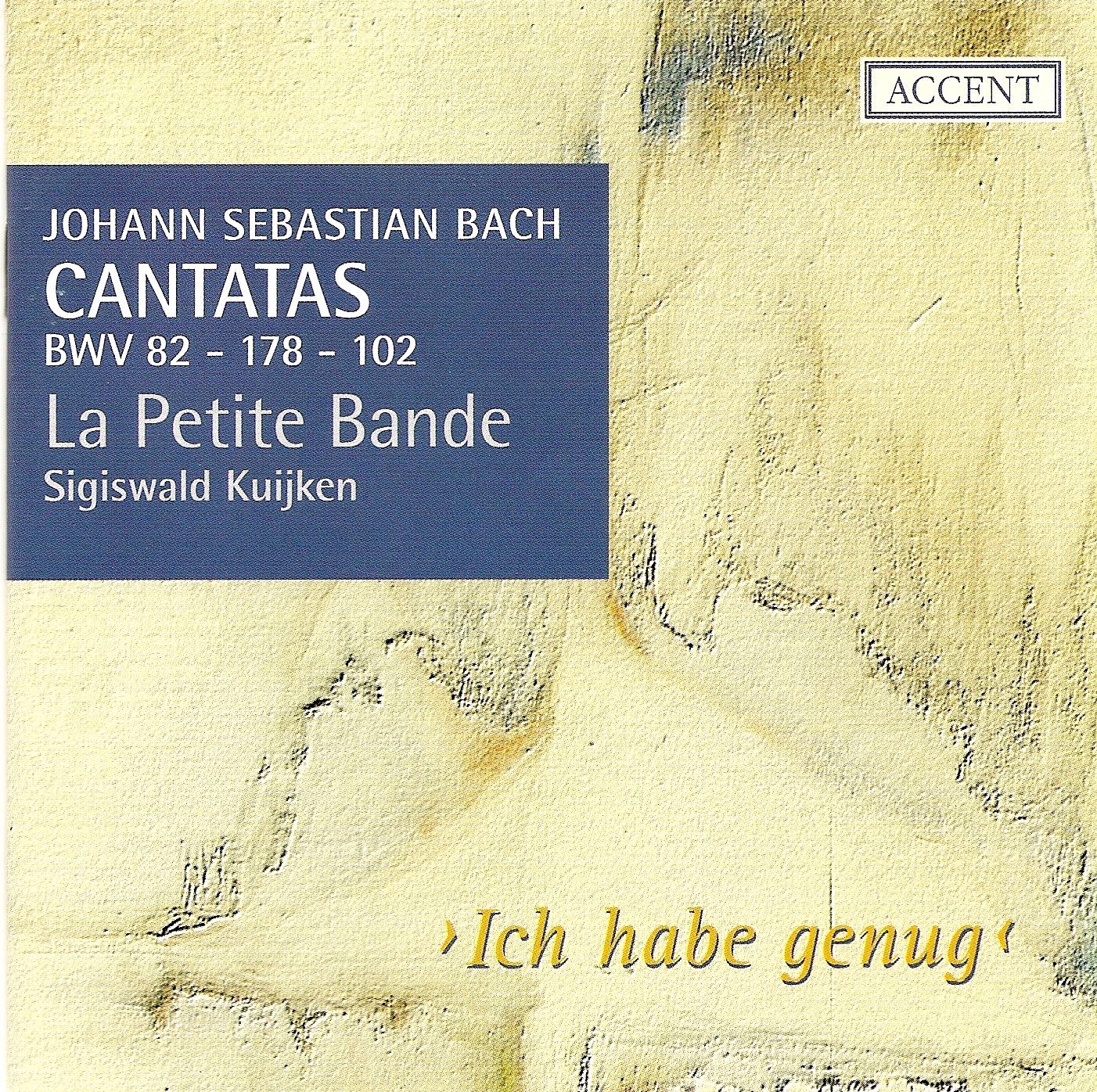 Bach: Cantatas, Vol. 3 - BWV 82, 102, 178 by Jan Van der Crabben, Sigiswald Kuijken & La Petite Bande album cover