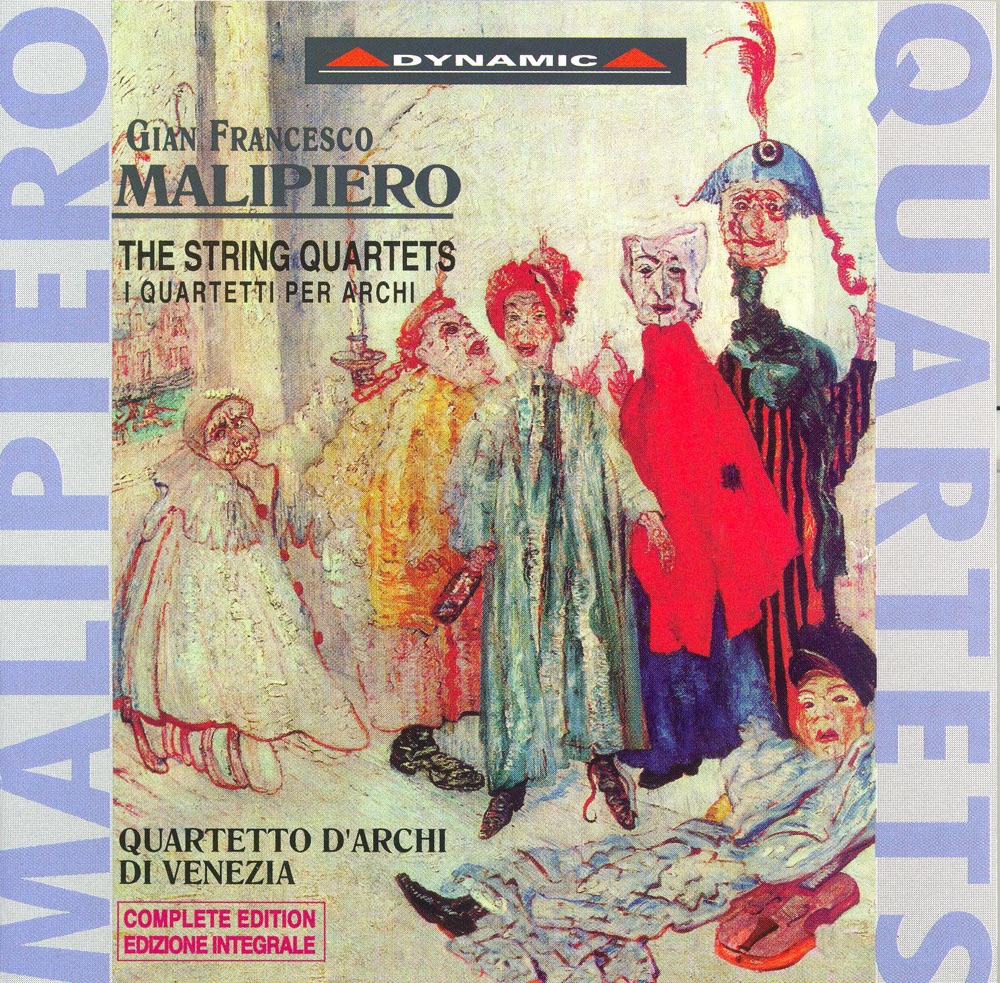 Обложка альбома «Malipiero: String Quartets Nos. 1-8» — Quartetto d'Archi di Venezia