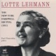 Lotte Lehmann the New York Farewell Recital Historic Recording 1951
