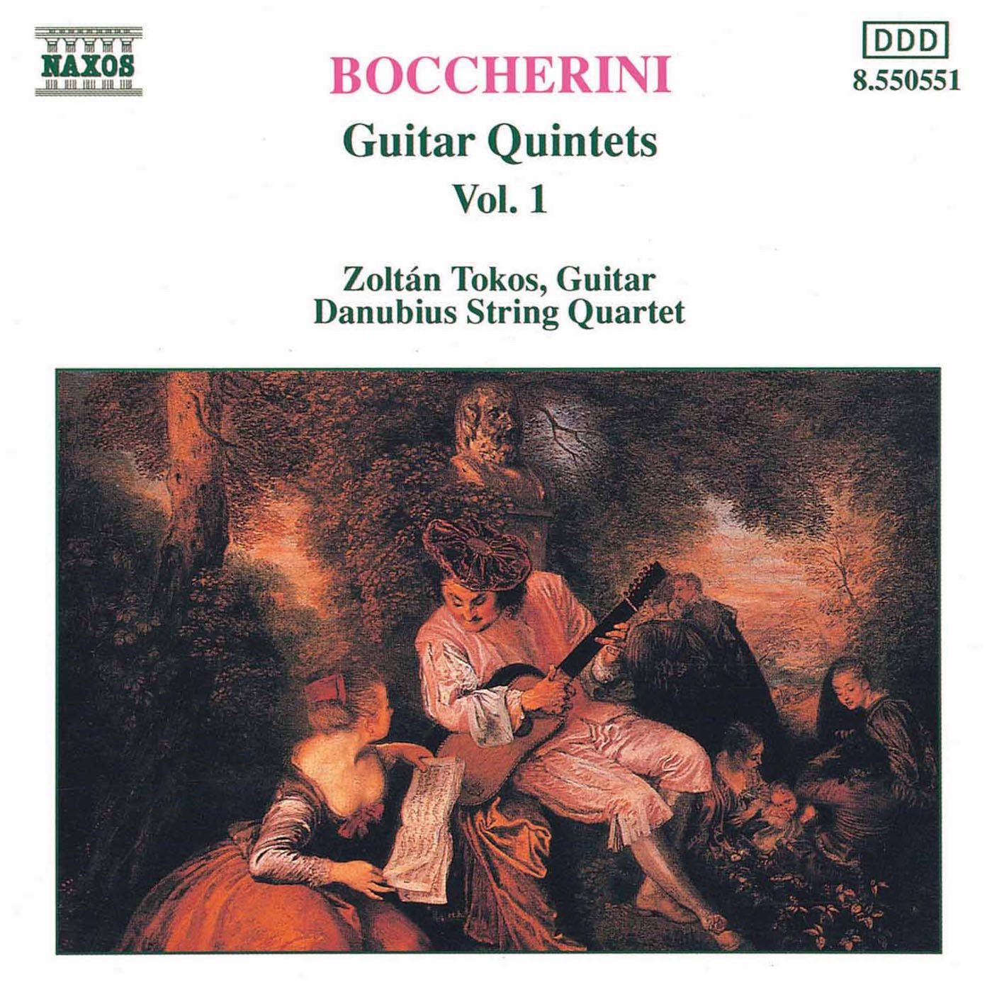 Boccherini: Guitar Quintets, Vol. 1 by Zoltan Tokos album cover