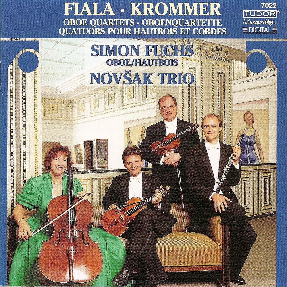 Обложка альбома «Krommer: Oboe Quartets Nos. 1 and 2 - Fiala: Oboe Quartets in E-Flat Major & F Major» — Simon Fuchs & Novsak Trio