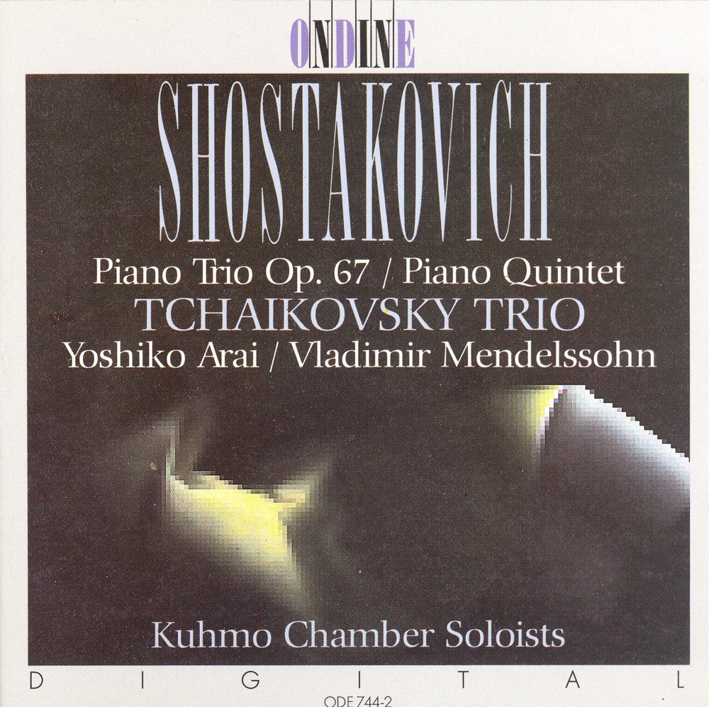 Обложка альбома «Shostakovich: Piano Trio No. 2, Piano Quintet, Op. 57» — Tchaikovsky Trio, Yoshiko Arai & Vladimir Mendelssohn