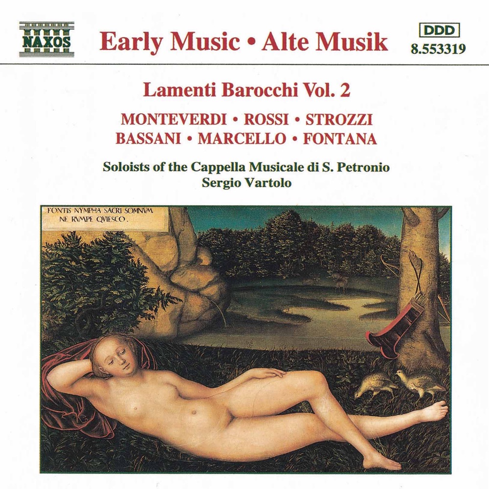 Обложка альбома «Lamenti barocchi, Vol. 2» — Sergio Vartolo & San Petronio Cappella Musicale Soloists