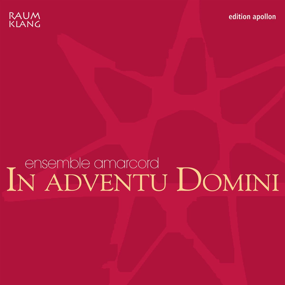 In Adventu Domini: vocal christmas music cover art