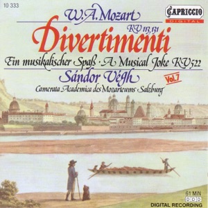 Mozart: Divertimenti, K. 113 and 131 - A Musical Joke - Menuett, K. 122