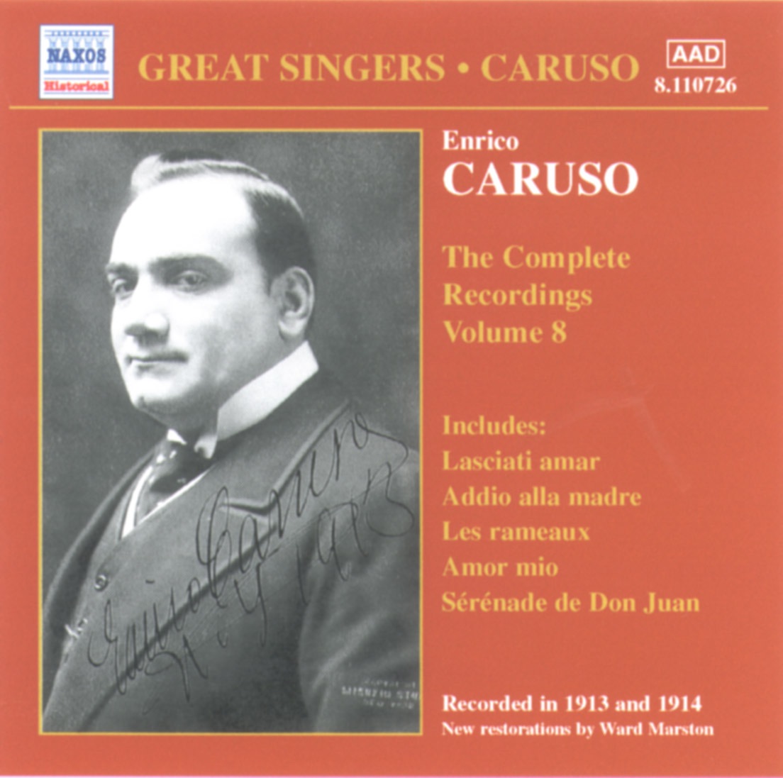 Enrico Caruso: Complete Recordings, Vol. 8 (Recorded in 1913 and 1914)