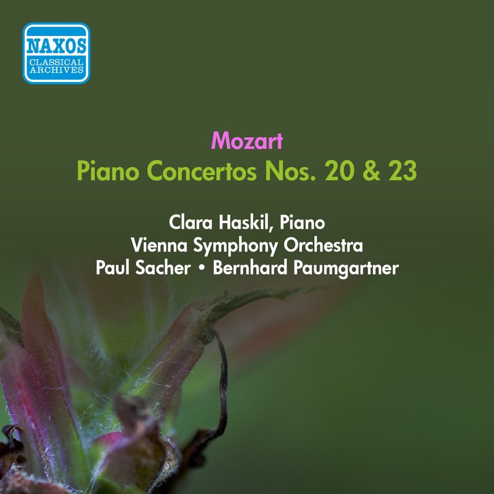 Обложка альбома «Mozart, W.A.: Piano Concertos Nos. 23 and 24 (Haskil, Vienna Symphony, Sacher, Paumgartner) (1955)» — Clara Haskil, Paul Sacher, Vienna Philharmonic & Bernhard Paumgartner