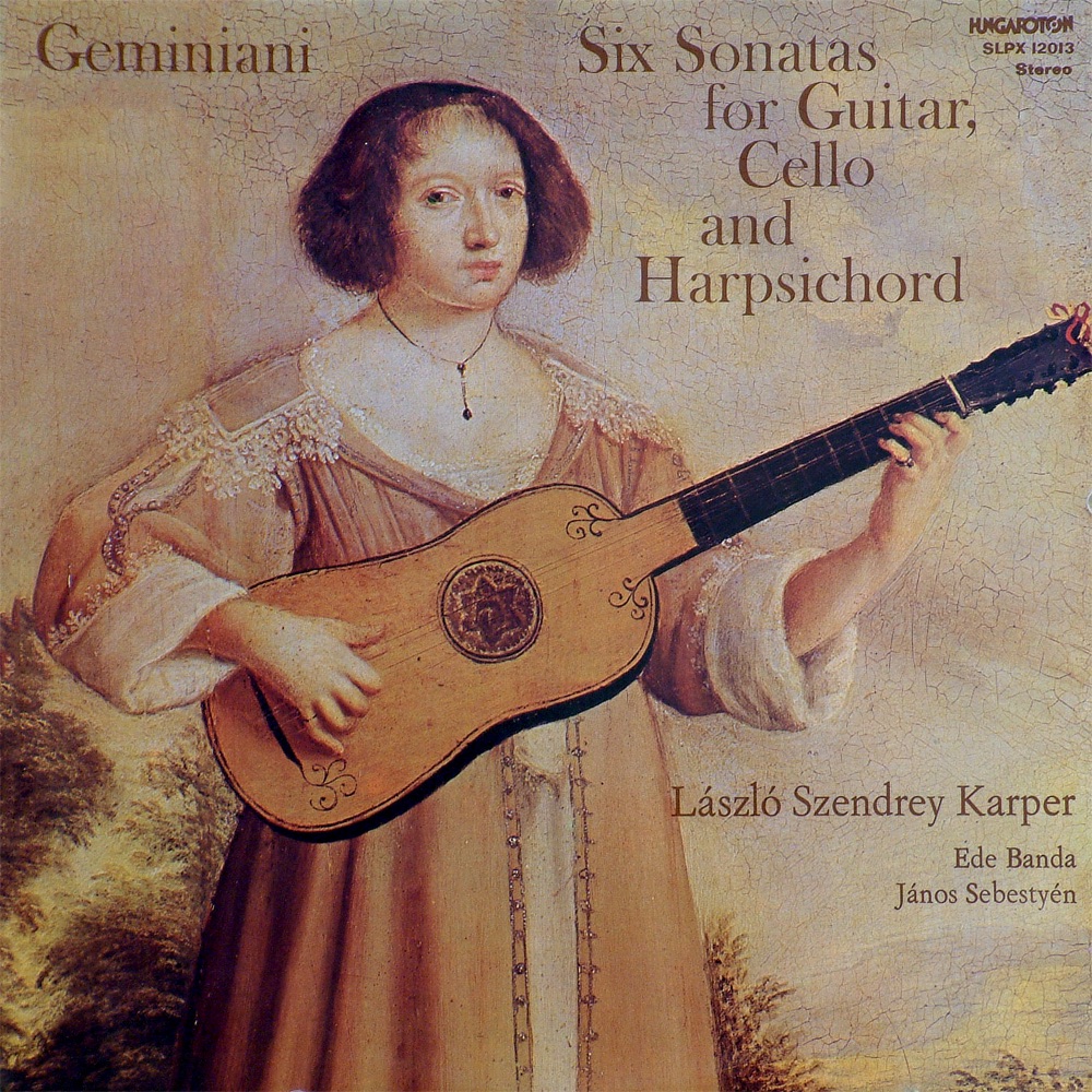 Обложка альбома «Six Sonatas for Guitar, Cello amd Harpsichord» — Szendrey-Karper László, Ede Banda & János Sebestyén