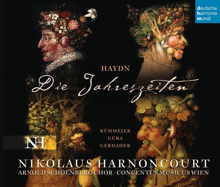 Обложка альбома «Haydn: Die Jahreszeiten (The Seasons)» — Nikolaus Harnoncourt, Arnold Schoenberg Choir, Erwin Ortner, Concentus Musicus Wien, Christian Gerhaher, Genia Kühmeier & Werner Güra