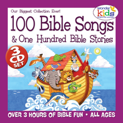 100 Bible Songs &amp; 100 Bible Stories - The Wonder Kids Cover Art
