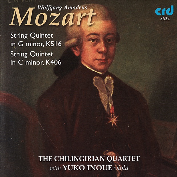 Обложка альбома «Mozart: String Quintet In G Minor, String Quintet In C Minor» — The Chilingirian Quartet & Yuko Inoue