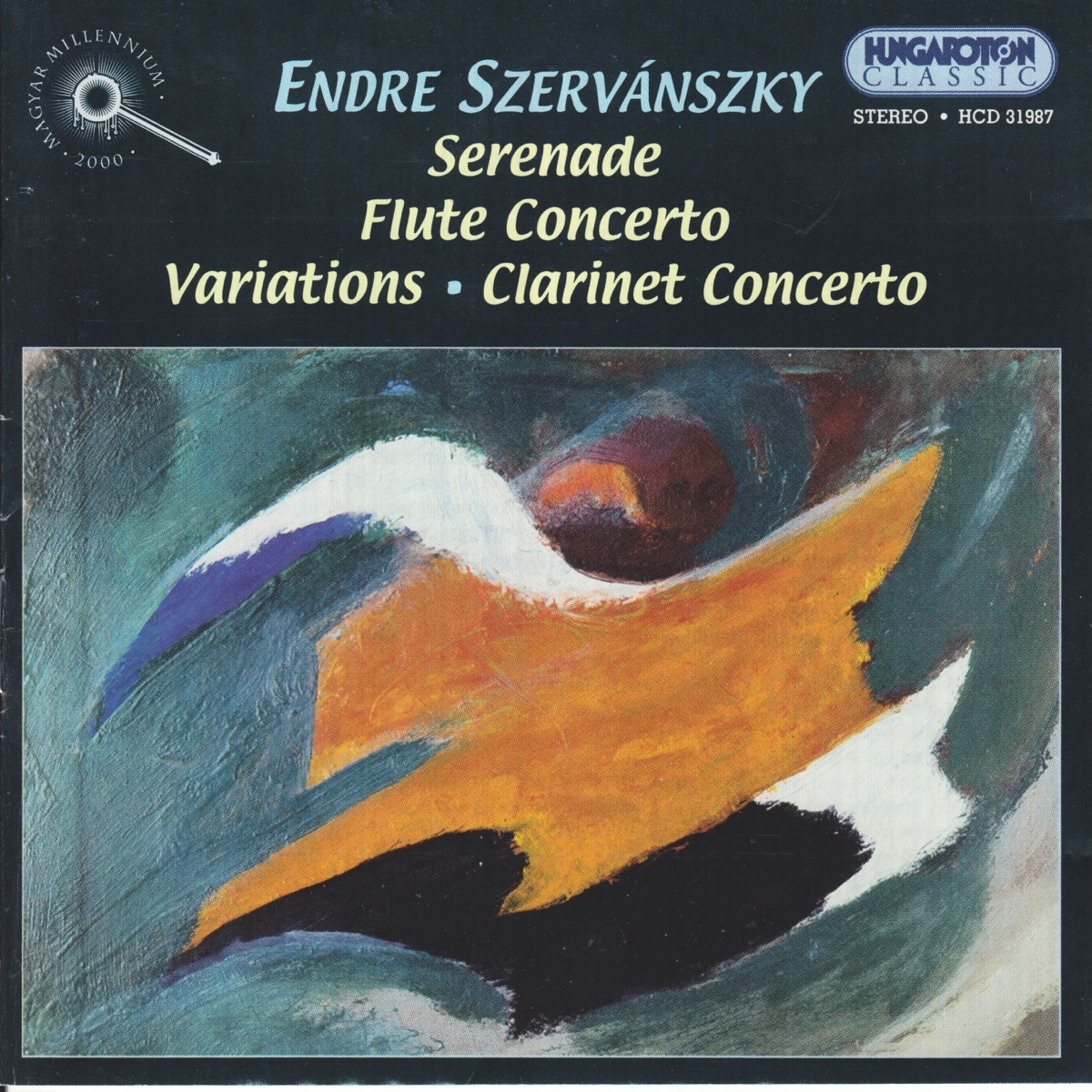 Serenade, Flute Concerto, Variations, Clarinet Concerto cover art
