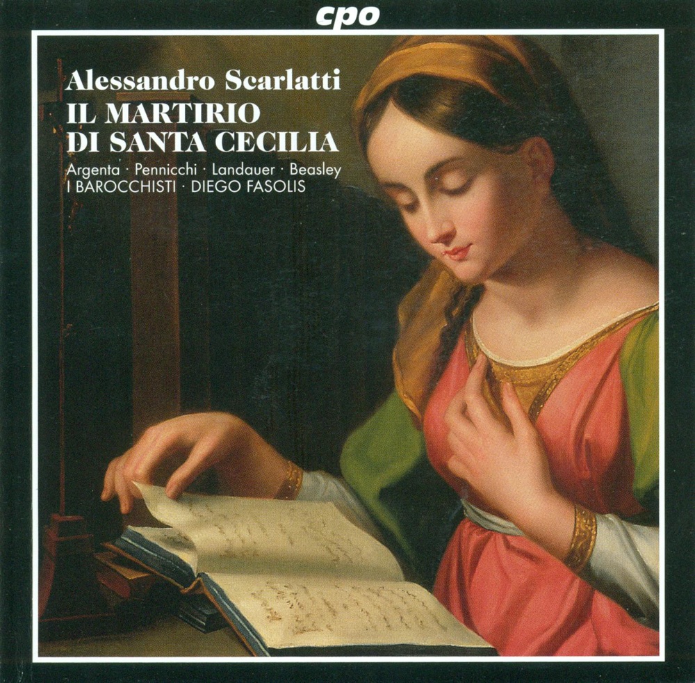 Обложка альбома «Scarlatti: Martirio Di St. Cecilia (Il)» — Barocchisti, I, Diego Fasolis, Marco Beasley, Marinella Pennicchi, Bernhard Landauer & Nancy Argenta