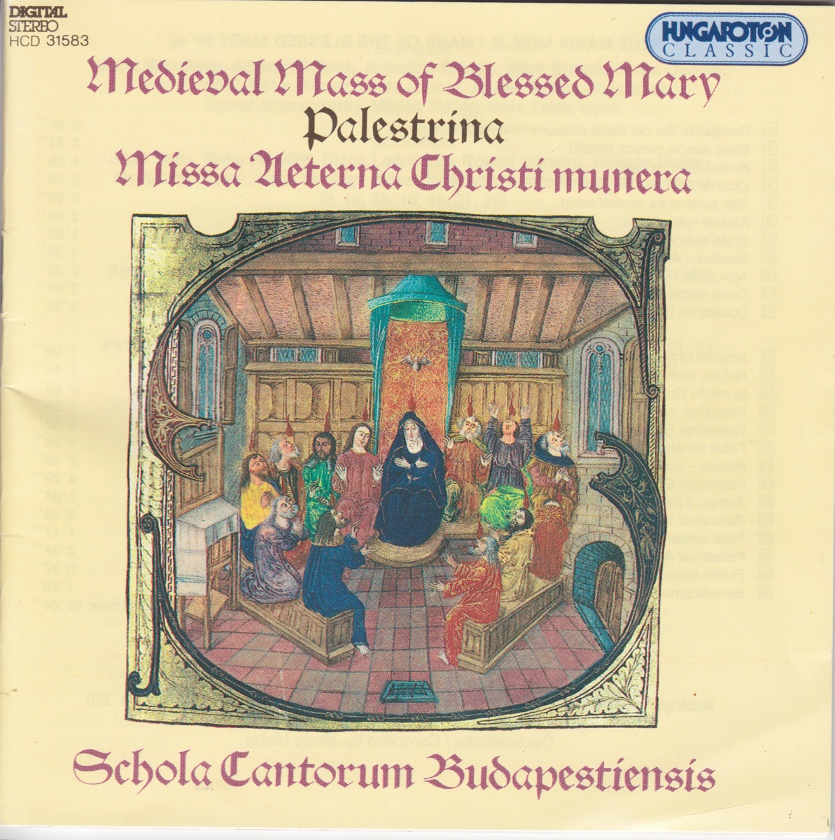 Medieval Mass of Blessed Mary, Missa Aeterna Christi munera cover art