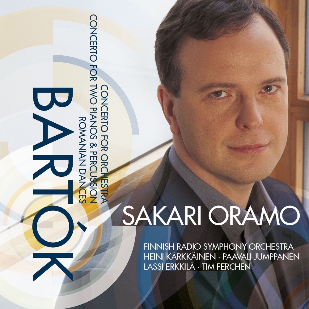 Обложка альбома «Barkók ; Concerto for Orchestra / Romanian Dances / Concerto for 2 Pianos and Percussion» — Finnish Radio Symphony Orchestra, Heini Kärkkäinen, Lassi Erkkilä, Paavali Jumppanen, Sakari Oramo & Tim Ferchen