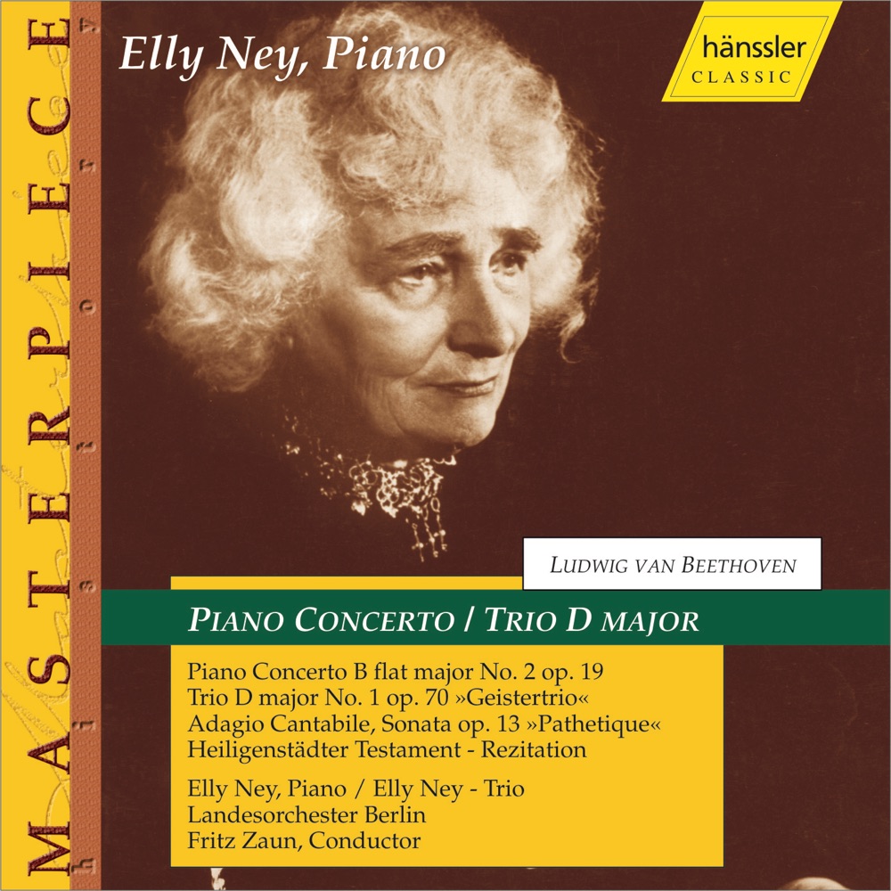 Обложка альбома «Beethoven: Piano Concerto No. 2 - Piano Trio No. 5» — Elly Ney, Fritz Zaun, Berlin National Orchestra & Elly Ney-Trio