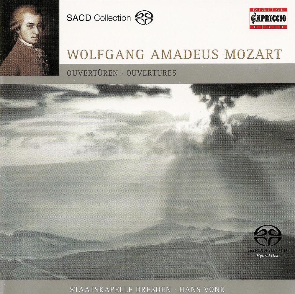 Обложка альбома «Mozart: Overtures» — Hans Vonk & Staatskapelle Dresden