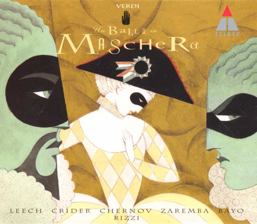 Обложка альбома «Verdi: Un ballo in maschera» — Michèle Crider, Maria Bayo, Elena Zaremba, Richard Leech, Vladimir Chernov, Carlo Rizzi & Orchestra of Welsh National Opera, Richard Leech & Welsh National Opera Orchestra
