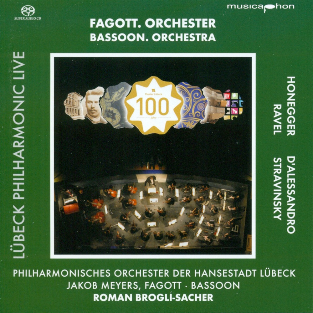 Обложка альбома «Honegger, A.: Symphony No. 1 - Alessandro, R. D': Bassoon Concerto, Op. 75 (Lubeck Philharmonic Live, Vol. 3)» — Lubeck Philharmonic Orchestra, Roman Brogli-Sacher & Jakob Meyers