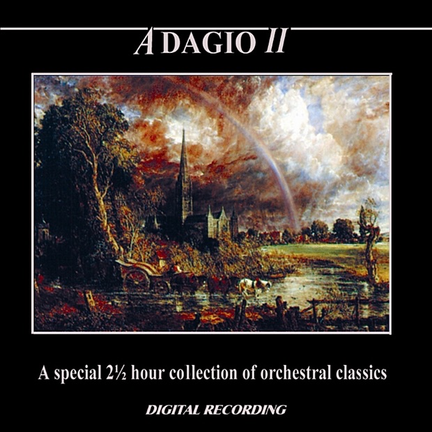 Обложка альбома «Adagio II: A Special 2 ½ Hour Collection of Orchestral Classics» — Ladislav Kyselak, Capella Istropolitana, Rossini Ensemble, Hungarian State Opera Chamber Orchestra, Vienna Mozart Academy, Royal Philharmonic Orchestra, Slovak Philharmonic Orchestra, Polish National Radio Symphony Orchestra, Stefan Vladar, György Kertész, Ernst Ottensamer, Maria Kliegel, Idel Biret, Takako Nishizaki, Jenő Jandó, Julia Pantelyat & Tibor Kovács