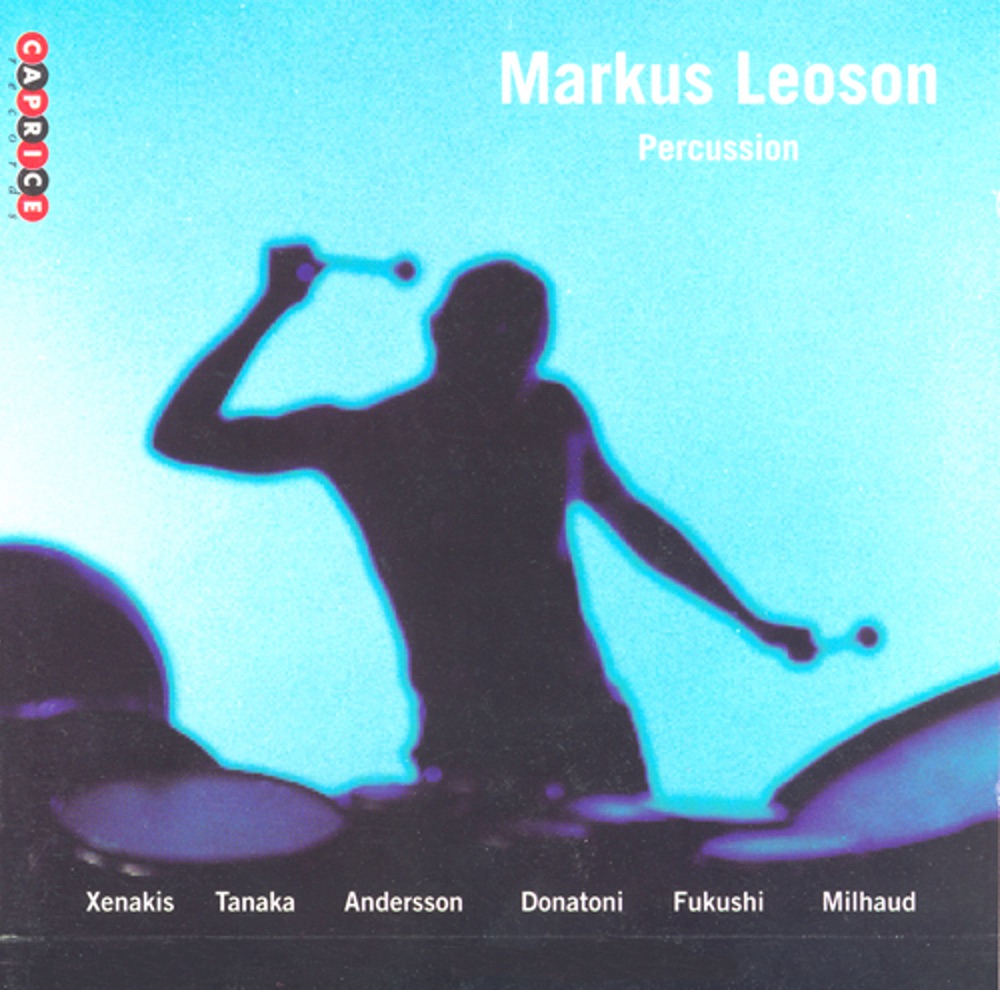 Обложка альбома «Xenakis: Rebonds - Tanaka: 2 Movements for Marimba - Donatoni: Omar - Fukushi: Ground I» — Markus Leoson, B. Tommy Andersson, Sundsvall Chamber Orchestra, Royal Court Orchestra & Jin Wang