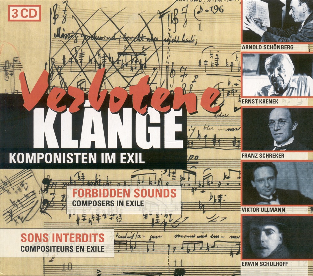 Обложка альбома «Composers In Exile - Zemlinsky, A. Von - Schreker, F. - Schulhoff, E. - Ullmann, V. - Hindemith, P. - Schoenberg, A. - Milhaud, D.» — Gerd Albrecht, Hamburg Philharmonic State Orchestra, Cologne West German Radio Chorus, Cologne West German Radio Orchestra, Peter Gülke, Gernot Süssmuth, Hans-Jakob Eschenburg, James Conlon, Cologne Gurzenich Orchestra, Thomas Duis, Reinhold Friedrich, Mozarteum Orchestra Salzburg, Sandor Vegh, Deutsches Symphonie-Orchester Berlin, Roger Epple, Petersen Quartet, Hans E. Zimmer, Joachim Pliquett, Henry Krtschil, Lotte Lenya, Studio Orchestra, Gisela May, Till Alexander Körber, North German Radio Chorus, Gabriele Schreckenbach, Roland Hermann, RIAS Kammerchor & Celina Lindsley