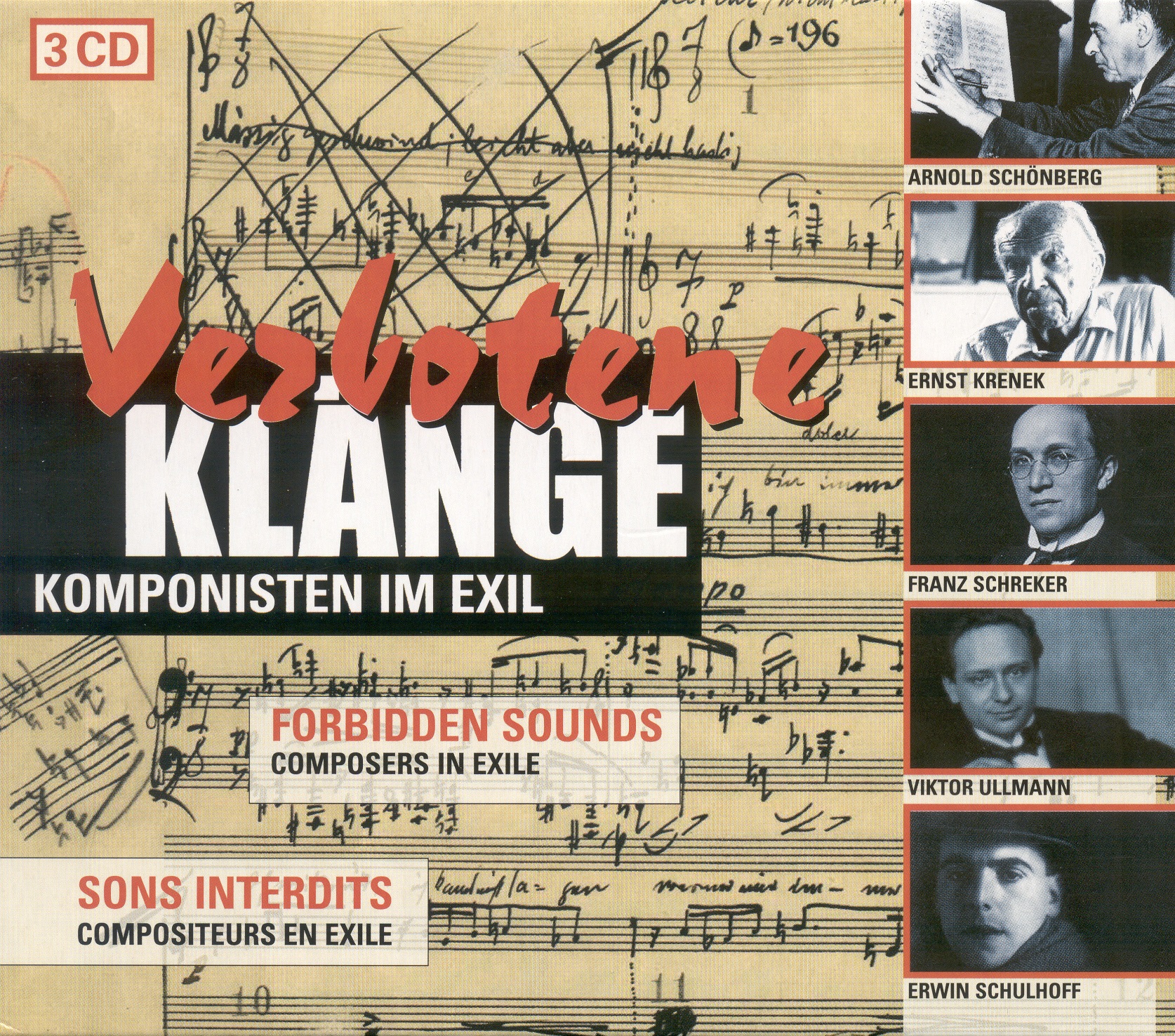Composers In Exile - Zemlinsky, A. Von - Schreker, F. - Schulhoff, E. - Ullmann, V. - Hindemith, P. - Schoenberg, A. - Milhaud, D. by Gerd Albrecht, Hamburg Philharmonic State Orchestra, Cologne West German Radio Chorus, Cologne West German Radio Orchestra, Peter Gülke, Gernot Süssmuth, Hans-Jakob Eschenburg, James Conlon, Cologne Gurzenich Orchestra, Thomas Duis, Reinhold Friedrich, Mozarteum Orchestra Salzburg, Sandor Vegh, Deutsches Symphonie-Orchester Berlin, Roger Epple, Petersen Quartet, Hans E. Zimmer, Joachim Pliquett, Henry Krtschil, Lotte Lenya, Studio Orchestra, Gisela May, Till Alexander Körber, North German Radio Chorus, Gabriele Schreckenbach, Roland Hermann, RIAS Kammerchor & Celina Lindsley album cover