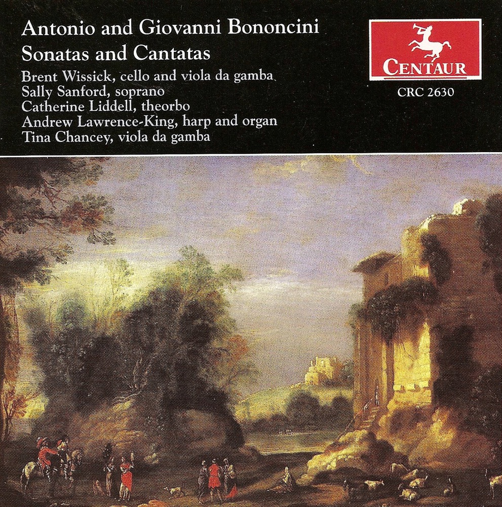 Обложка альбома «Bononcini, A.M.: Sonatas - Cantatas» — Andrew Lawrence-King, Chanterelle Ensemble, Sally Sanford, Brent Wissick, Tina Chancey, Catherine Liddell & Studio violinist