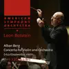 Stream & download Berg: Concerto for Violin and Orchestra