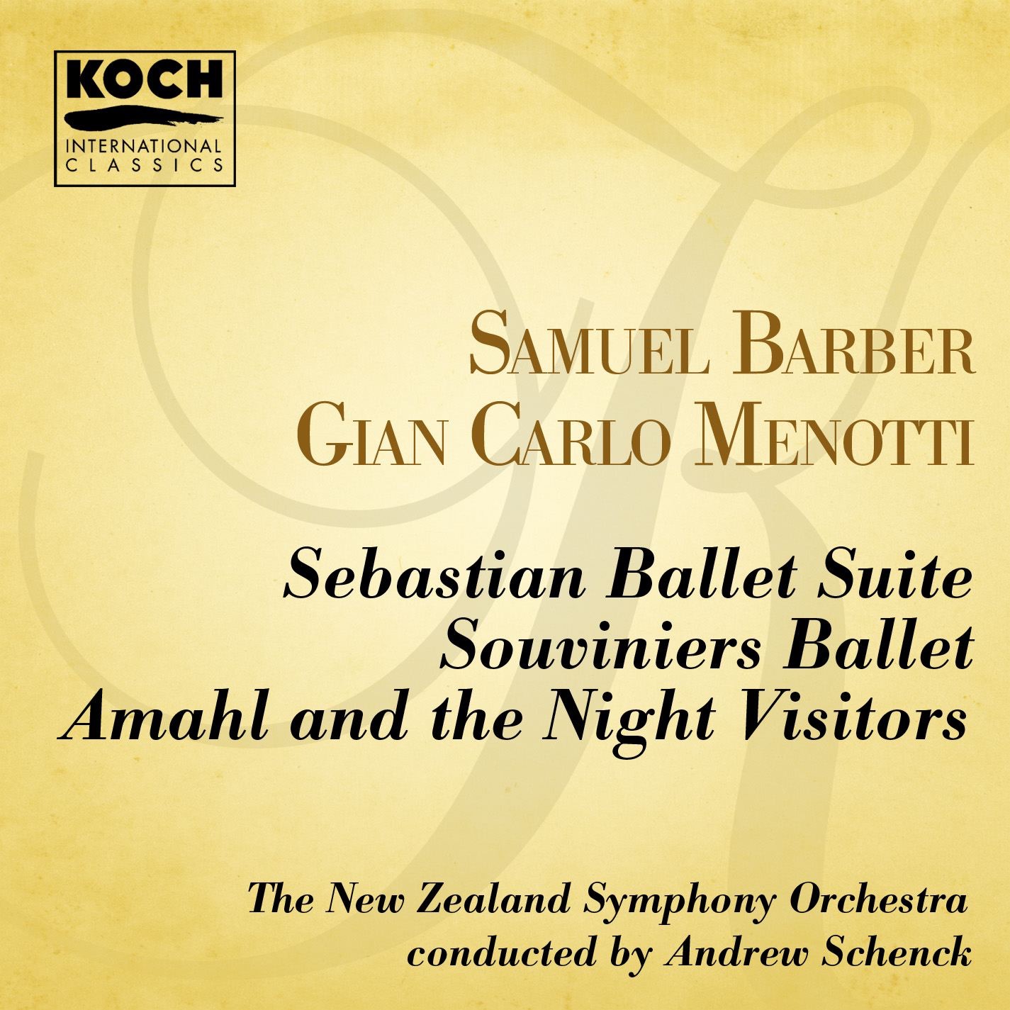 Barber: Souvenirs - Menotti: Amahl and the Night Visitors