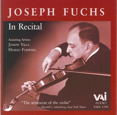 Joseph Fuchs In Recital