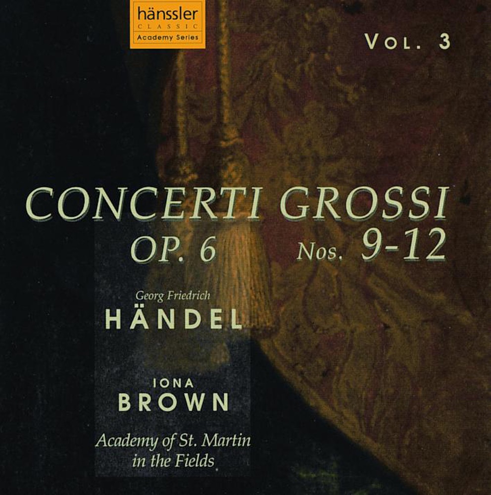 Обложка альбома «Handel: Concerto Grossi, Op. 6, Nos. 9-12» — Academy of St Martin in the Fields & Iona Brown