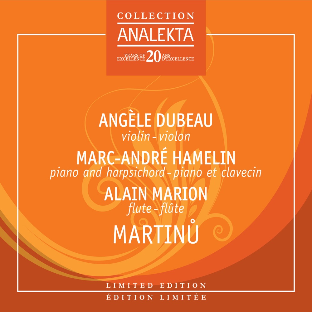 Обложка альбома «Martinú» — Marc-André Hamelin, Alain Marion & Angèle Dubeau