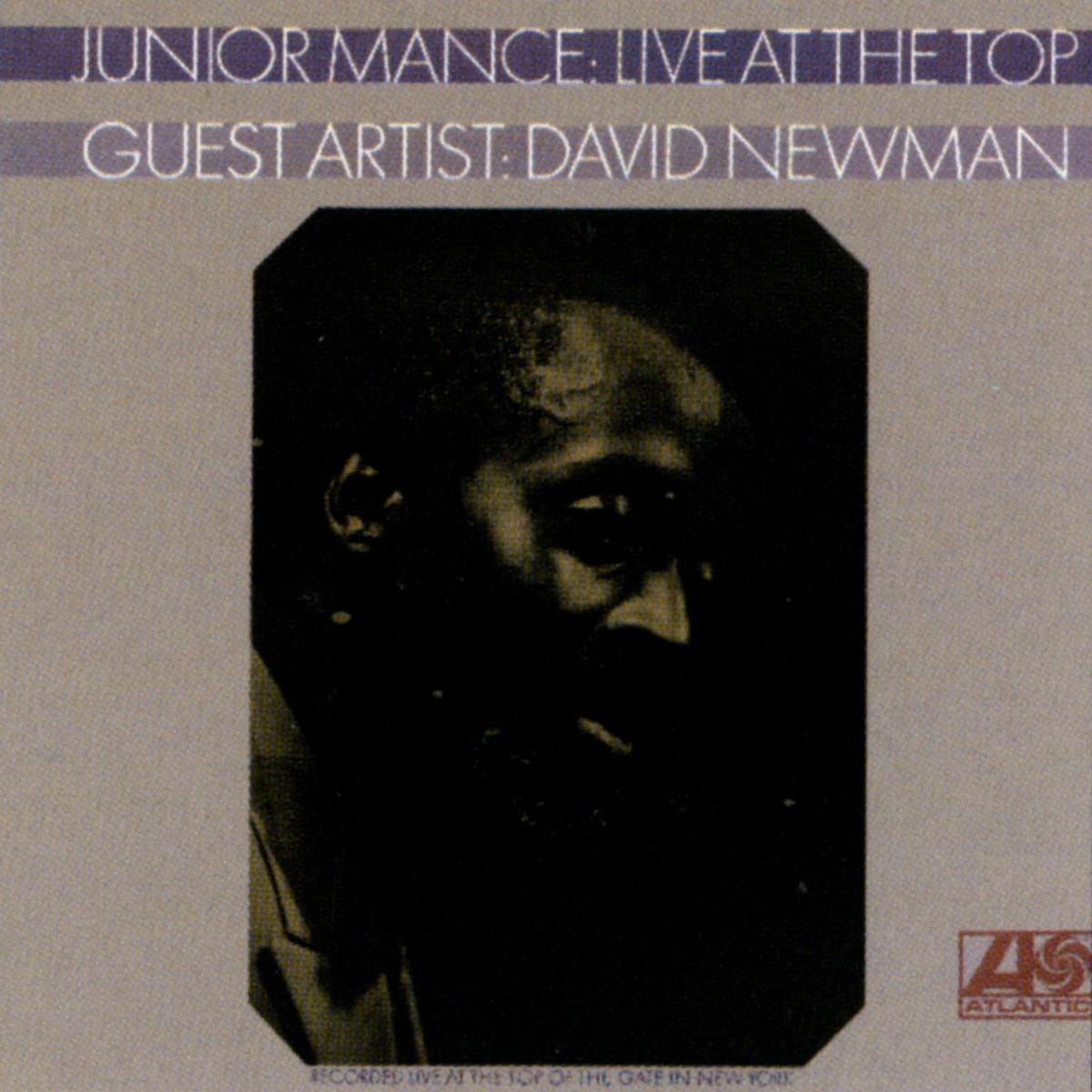 Junior Mance: Live At the Top of the Gate (With David Newman) cover