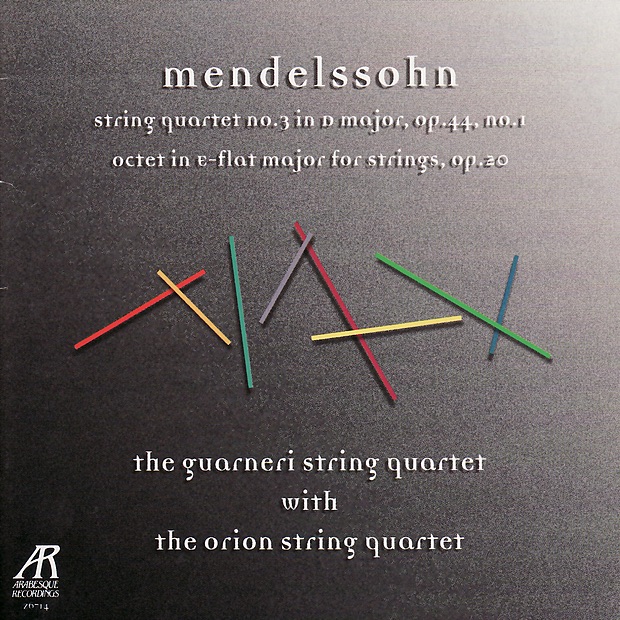 Обложка альбома «Mendelssohn: String Quartet No. 3 In D Major, Octet In E-Flat Major for Strings» — Guarneri String Quartet & Orion String Quartet