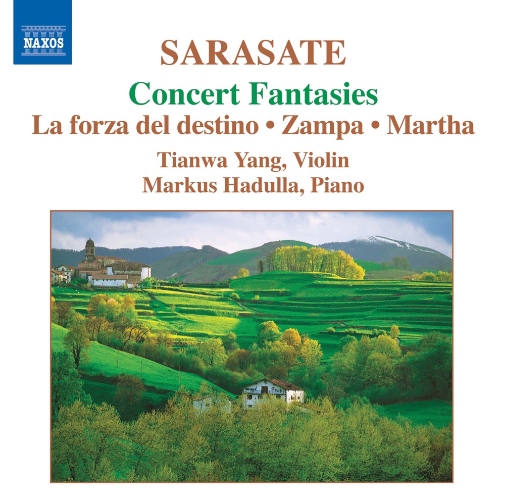 Обложка альбома «Sarasate: Concert Fantasies, Vol. 2» — Markus Hadulla & Tianwa Yang