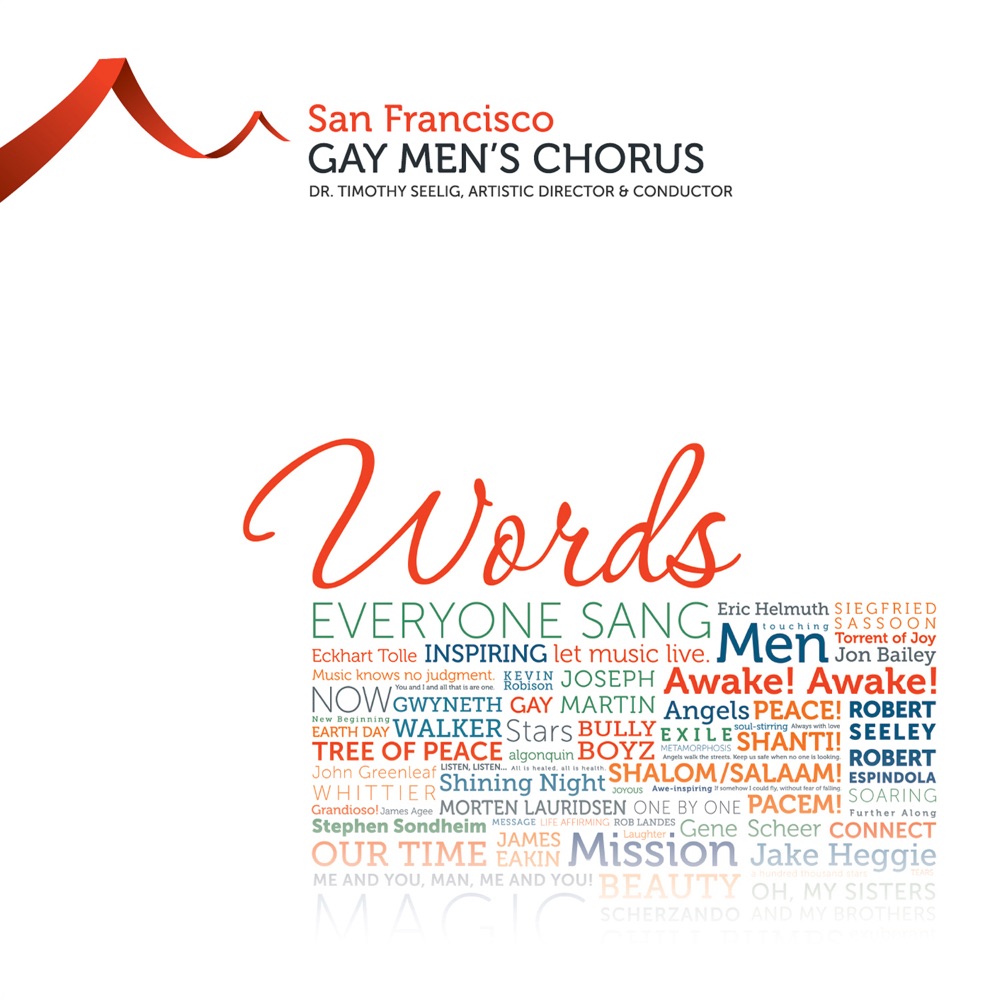 Обложка альбома «Words» — San Francisco Gay Men's Chorus & Tim Seelig