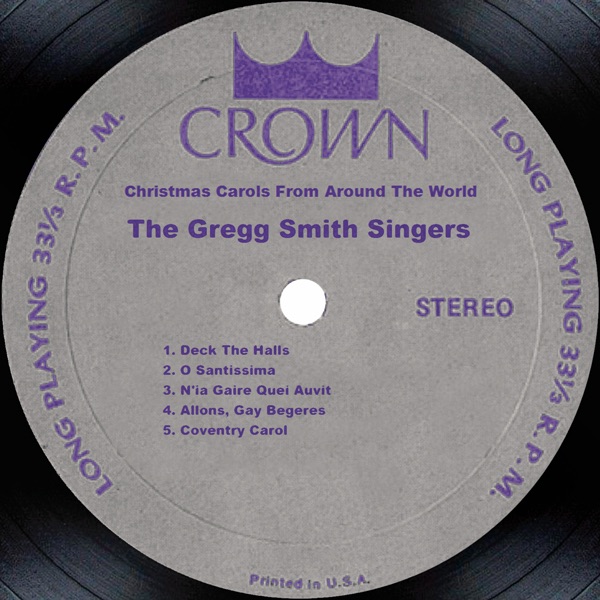 Обложка альбома «Christmas Carols From Around the World» — The Gregg Smith Singers