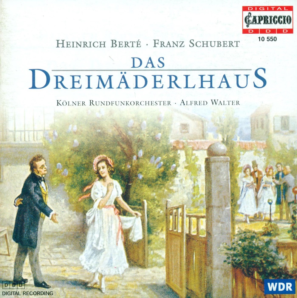Обложка альбома «Berte: Das Dreimäderlhaus» — Anneli Pfeffer, Alfred Walter & Cologne Radio Orchestra