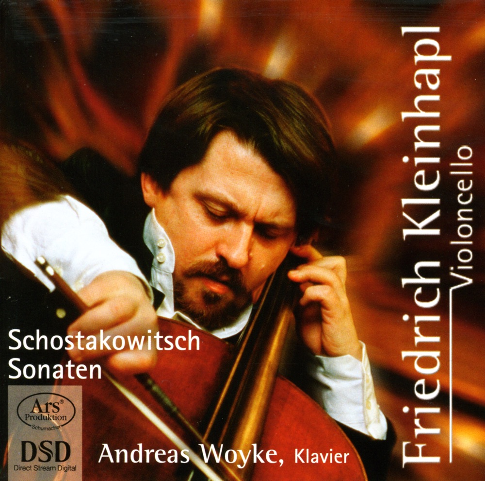 Обложка альбома «Shostakovich, D.: Cello Sonata, Op. 40 - Viola Sonata, Op. 147 (Arr. for Cello and Piano)» — Friedrich Kleinhapl & Andreas Woyke
