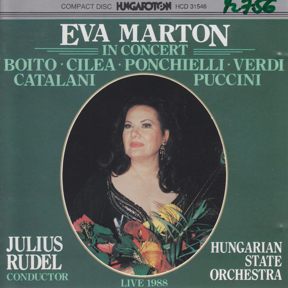 Обложка альбома «In Concert (Live)» — Eva Marton, Hungarian State Orchestra & Julius Rudel