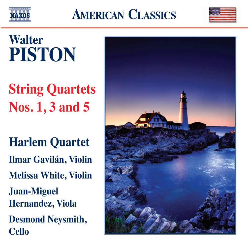Обложка альбома «Piston: String Quartets Nos. 1, 3 & 5» — Harlem Quartet