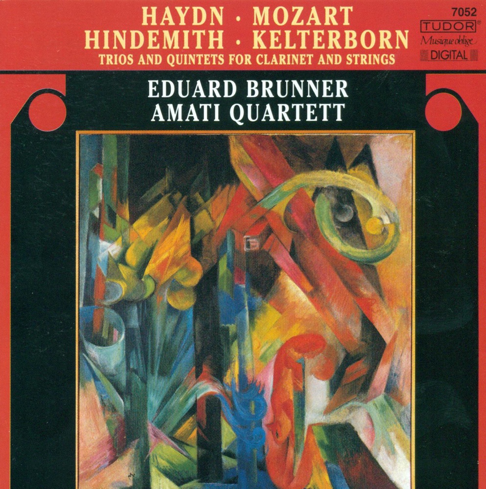 Обложка альбома «Haydn: Clarinet Trios Nos. 1-3 - Kelterborn: Fantasien, Inventionen Und Gesange - Hindemith: Clarinet Quintet, Op. 30» — Eduard Brunner, Amati Quartet & Marcel Lallamang