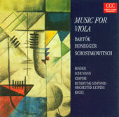 Bartók: Viola Concerto, BB 128 - Honegger: Viola Sonata - Schostakowitsch: Viola Sonata, Op. 147