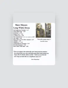 Listen to Marc Meyers, watch music videos, read bio, see tour dates & more!