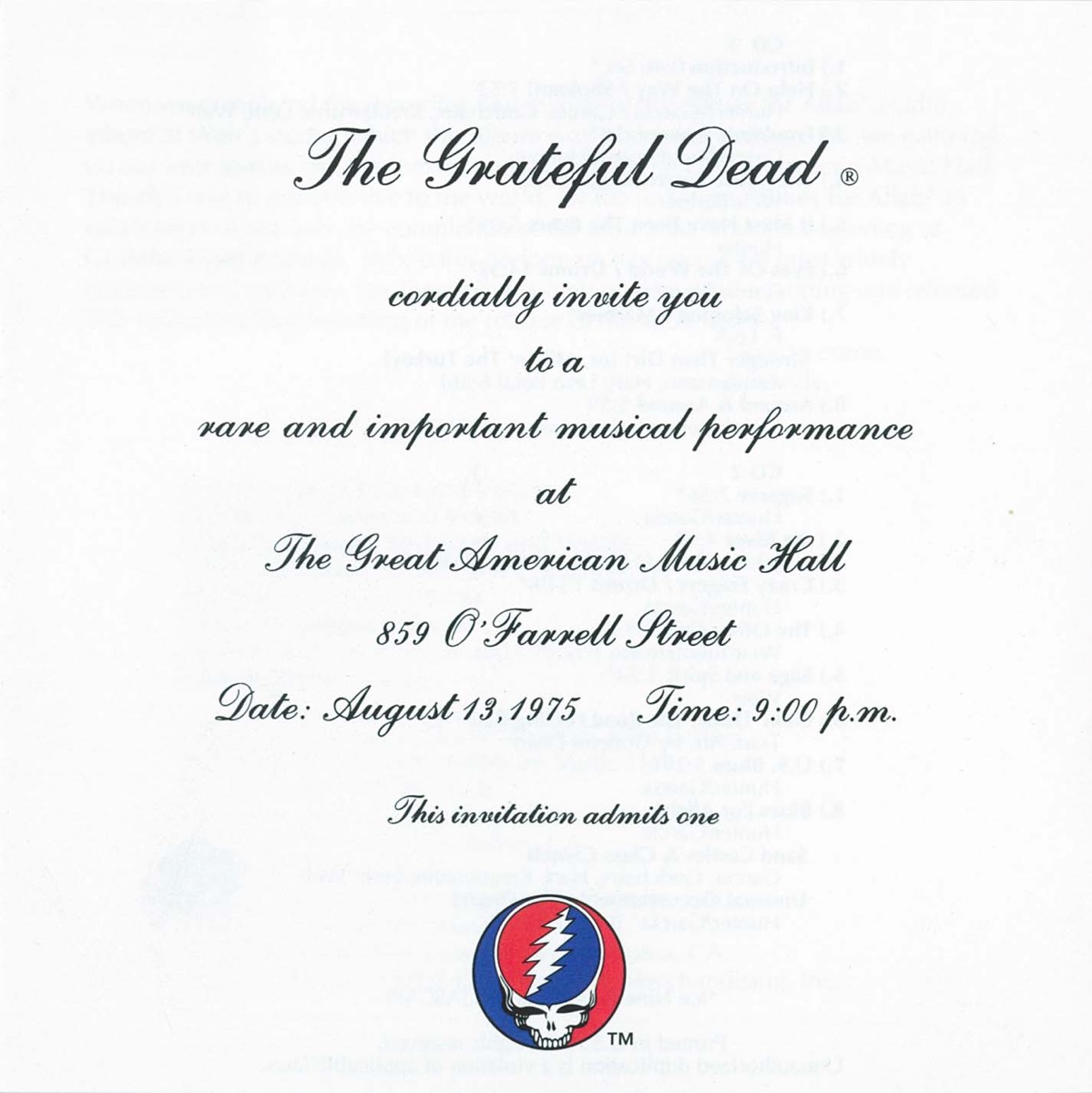One from the Vault (Live) cover art