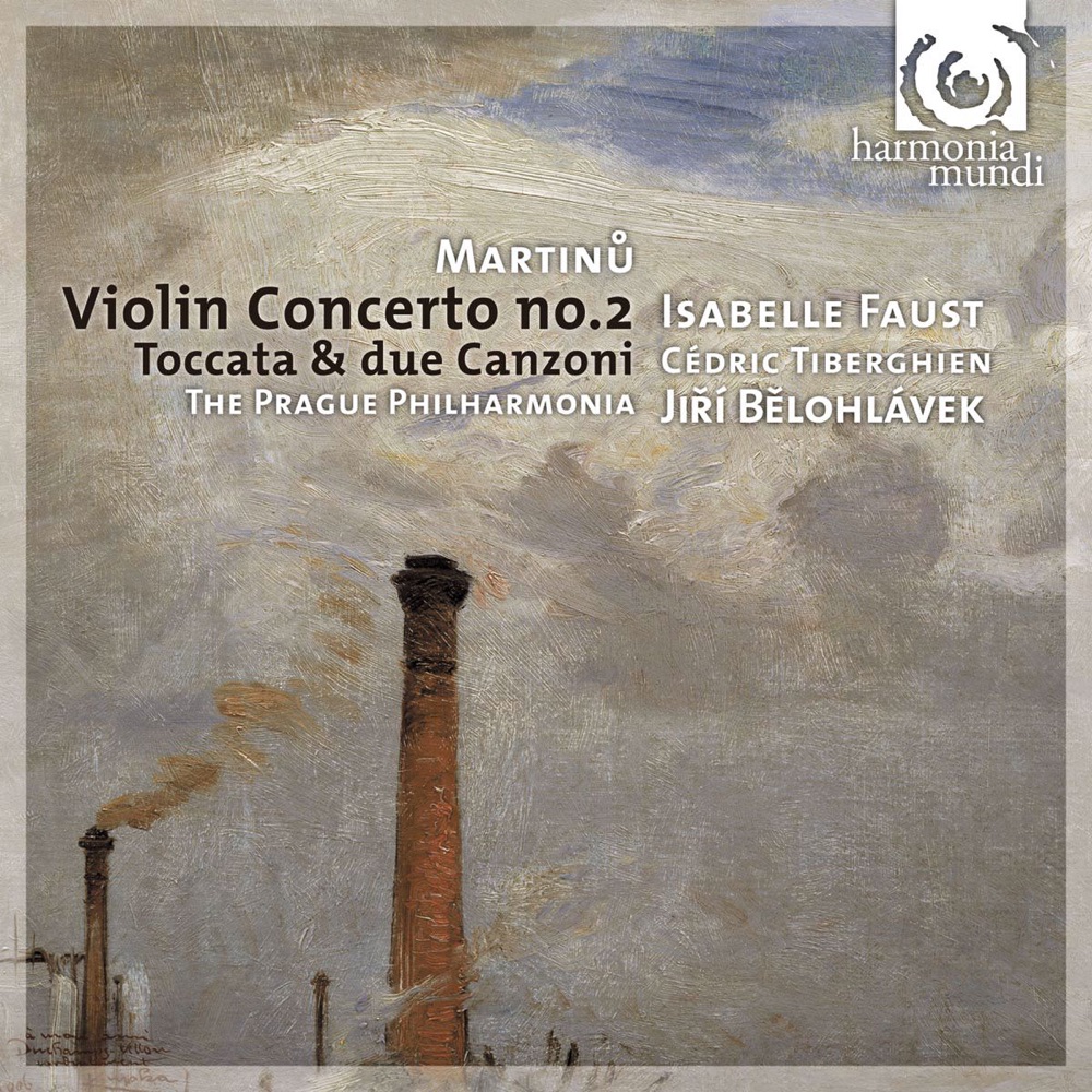 Обложка альбома «Martinů: Violin Concerto No. 2» — Isabelle Faust, Cédric Tiberghien, PKF - Prague Philharmonia & Jiří Bělohlávek