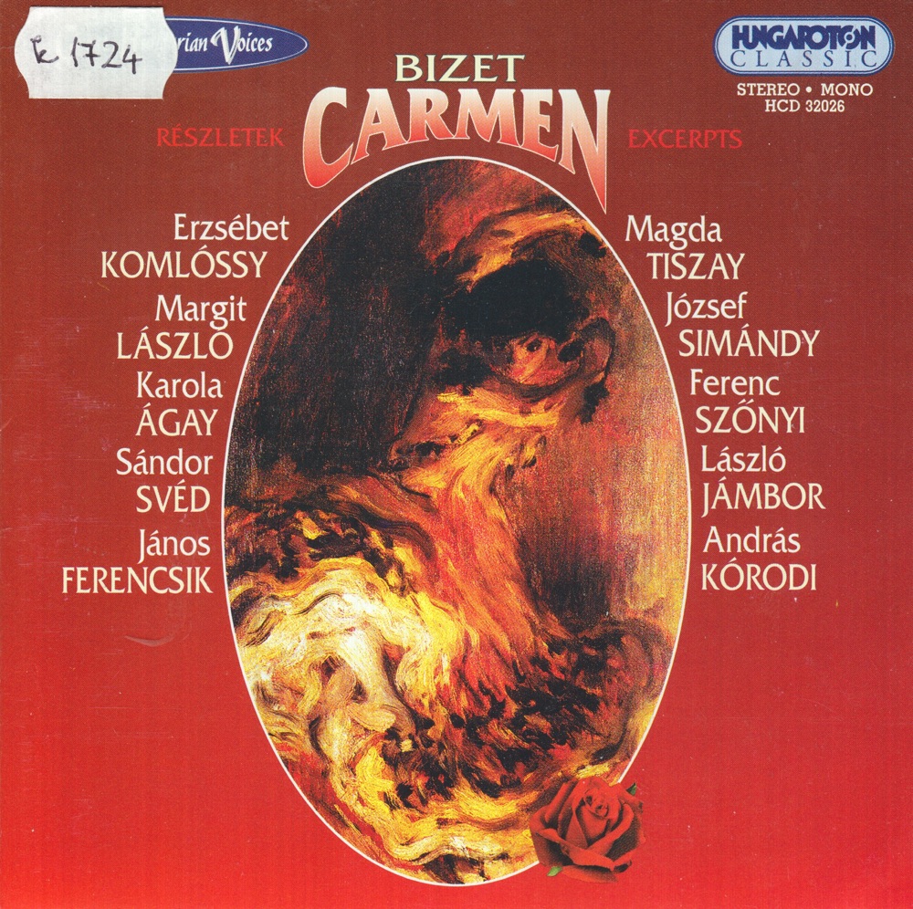 Обложка альбома «Carmen - Excerpts» — Margit László & János Ferencsik